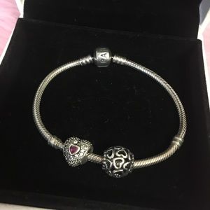 Pandora Bracelet And 2 charms